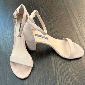Stuart Weitzman Nearly Nude Women's Blush Pink/Beige Heels 7.5 ECU